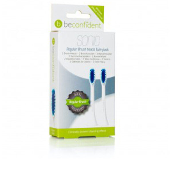 BECONFIDENT SONIC TOOTHBRUSH HEADS REGULAR WHITE set 2 pz - NVA4168332