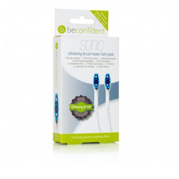 BECONFIDENT SONIC TOOTHBRUSH HEADS WHITENING WHITE set 2 pz - NVA4168349