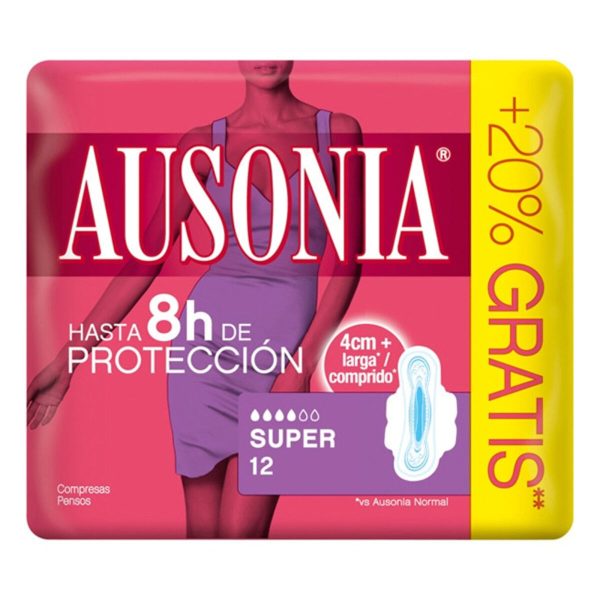 AUSONIA AUSONIA compresas super alas 12 uds - NVA0229083