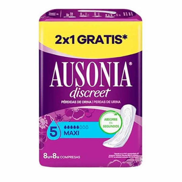 AUSONIA DISCREET maxi incontinence pads 16 u - NVA1281162