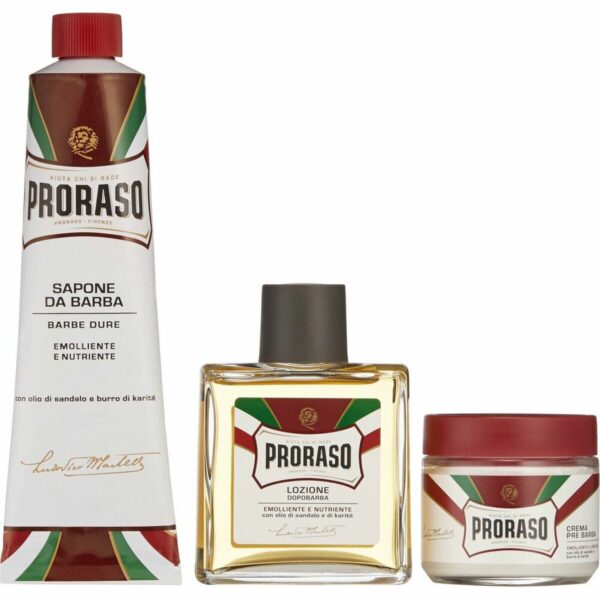 Proraso Σετ Περιποίησης για Γένια Prima e Dopo με Sandalwood Pre-shave Cream 100ml, Shaving Cream 150ml, After Shave Lotion 100ml - NVA5003617