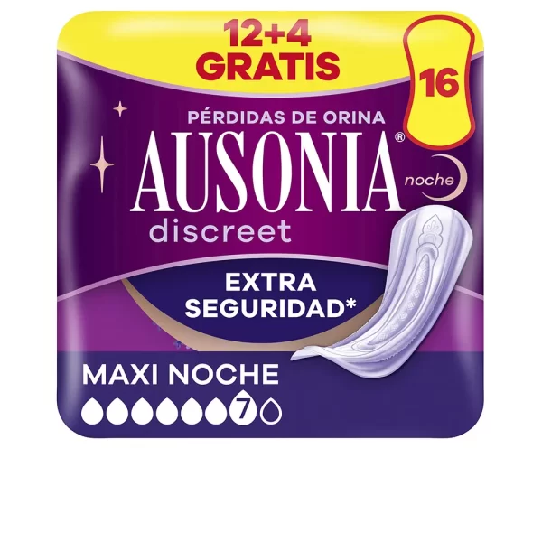 AUSONIA DISCREET maxi night incontinence pads 16 u - NVA0577165