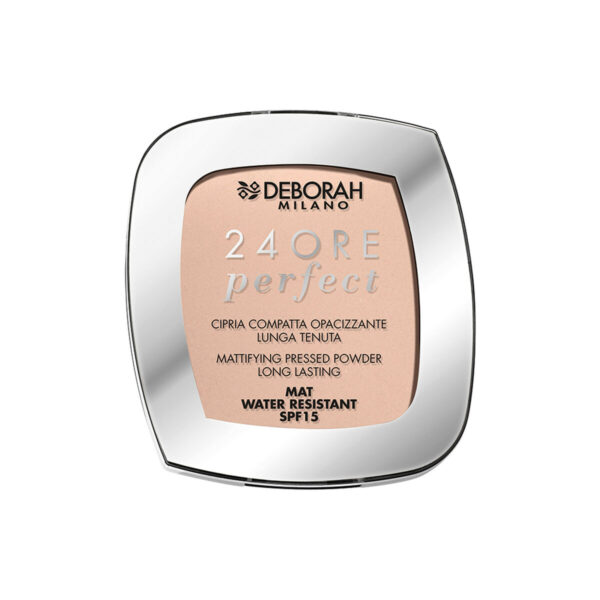 Συμπαγής Σκόνη Deborah 24ore Perfect Nº 02 Light Rose Spf 15 - S4518450