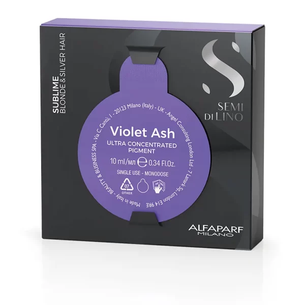 Alfaparf Milano Semi di Lino Sublime Violet Ash Ultra Concentrated Pigment Serum Θρέψης για Όλους τους Τύπους Μαλλιών 10ml - NVA7135304