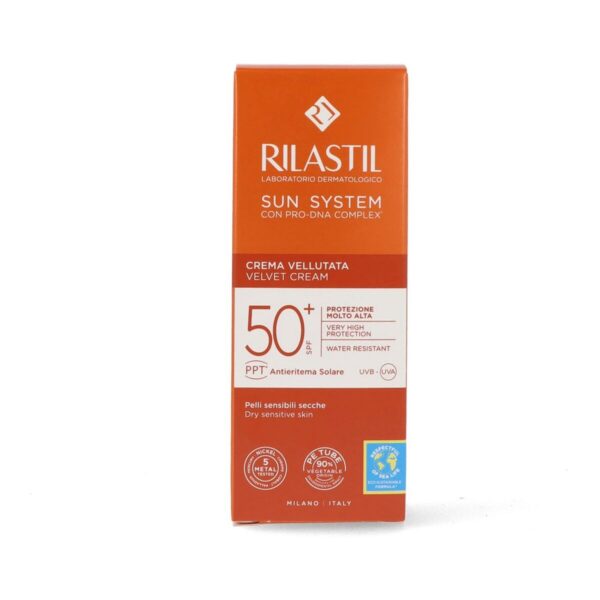 Rilastil System Velvet Cream Αντηλιακή Κρέμα Προσώπου SPF50 50ml - NVA4859612