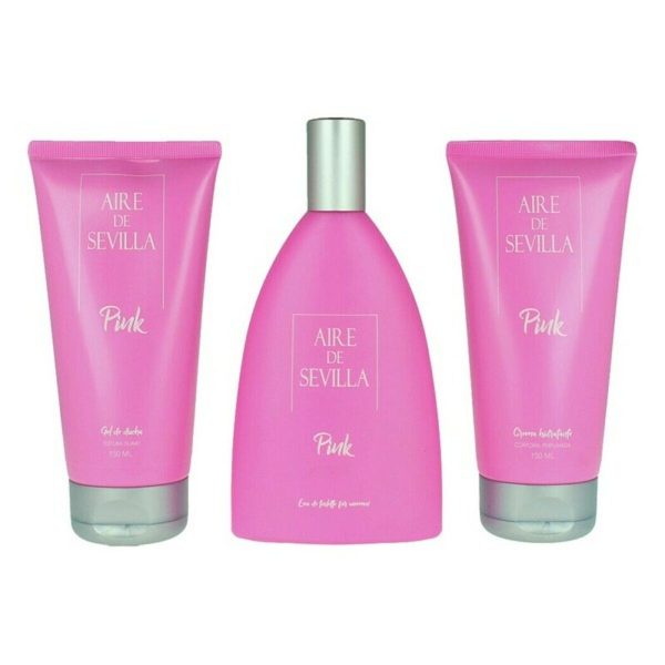 AIRE SEVILLA AIRE DE SEVILLA PINK SET 3 pcs Eau de Toilette spray 150 ml + Body cream 150 ml + Shower gel 150 ml - NVA7136126