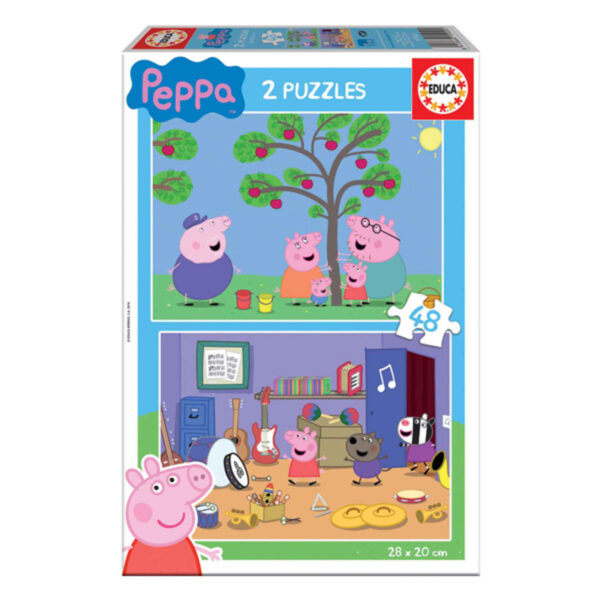 Παιδικό παζλ Educa Peppa Pig (2 x 48 pcs) - S2403628