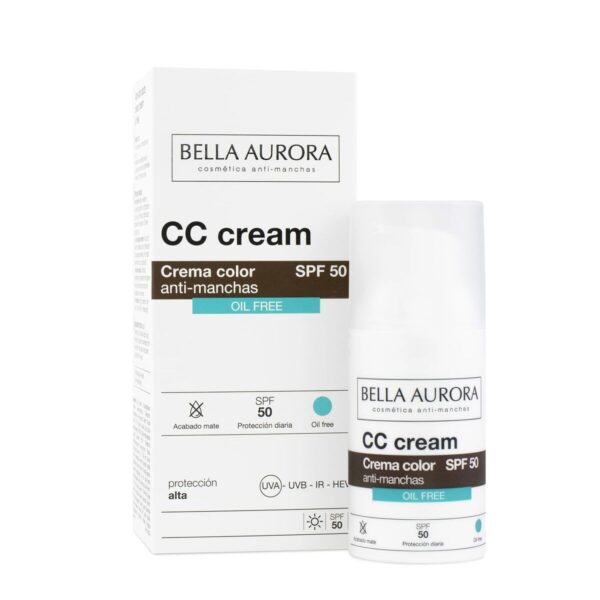 BELLA AURORA CC CREAM anti-manchas oil free SPF50 30 ml - NVA0011200