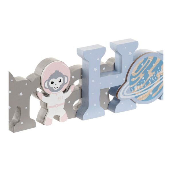 Διακοσμητική Φιγούρα DKD Home Decor Astro Monkey Ξύλο MDF (2 pcs) (29.5 x 3 x 9 cm) - S3015297