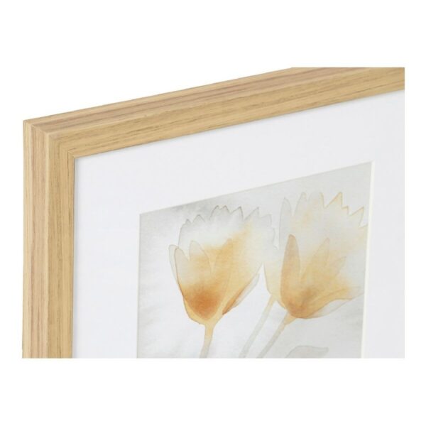 Πίνακας DKD Home Decor S3013510 Drawed Leaf Παραδοσιακά Φύλλο φυτού (33 x 3 x 38 cm) (x2) - S3013510