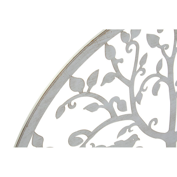 Διακόσμηση τοίχων DKD Home Decor Λευκό Μέταλλο Δέντρο (2 pcs) (99 x 1 x 99 cm) - S3018918