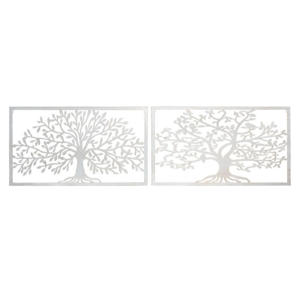 Διακόσμηση τοίχων DKD Home Decor Μέταλλο Δέντρο (2 pcs) (84.5 x 1 x 49 cm) - S3018920