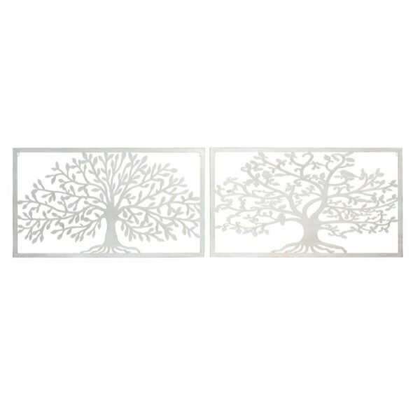 Διακόσμηση τοίχων DKD Home Decor Μέταλλο Δέντρο (2 pcs) (84.5 x 1 x 49 cm) - S3018920