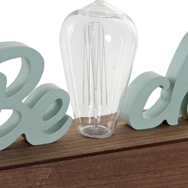 Διακοσμητική Φιγούρα DKD Home Decor Beach LED Ξύλο MDF (2 pcs) (34 x 8 x 16 cm) - S3015423