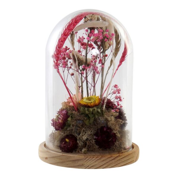 Διακοσμητική Φιγούρα DKD Home Decor Κρυστάλλινο Blomster Ξύλο MDF (17 x 17 x 26 cm) - S3013877