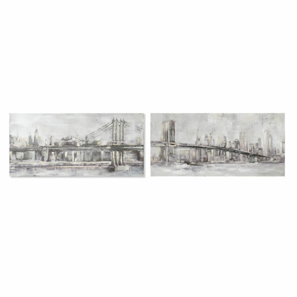 Πίνακας DKD Home Decor Καμβάς New York (2 pcs) (150 x 3.8 x 70 cm) - S3017867