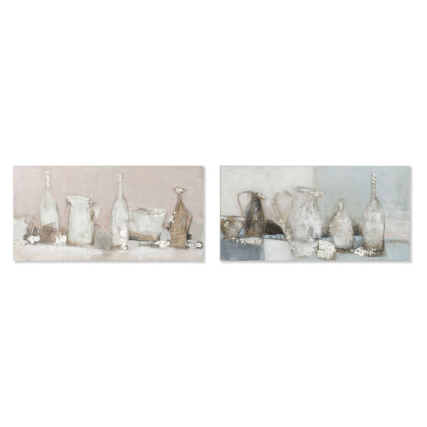 Πίνακας DKD Home Decor 8424001849130 Βάζο Καμβάς (120 x 3,8 x 60 cm) (x2) - S3017879