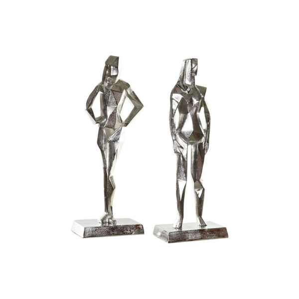 Διακοσμητική Φιγούρα DKD Home Decor Αλουμίνιο (2 pcs) (23 x 13 x 62 cm) - S3017292