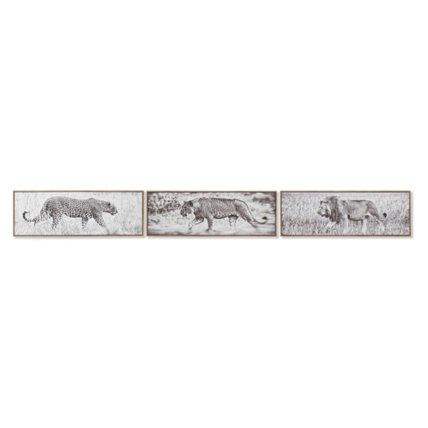 Πίνακας DKD Home Decor Αποικιακό Ζούγκλα (92,5 x 3,5 x 32 cm) - S3017923