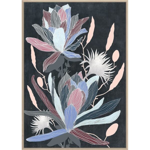 Πίνακας DKD Home Decor Blomster Σύγχρονη (53 x 4,3 x 73 cm) (x2) - S3017941