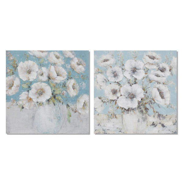 Πίνακας DKD Home Decor Βάζο (100 x 2,8 x 100 cm) (x2) - S3018036