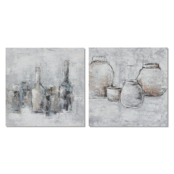 Πίνακας DKD Home Decor Βάζο (100 x 2,8 x 100 cm) (x2) - S3018051