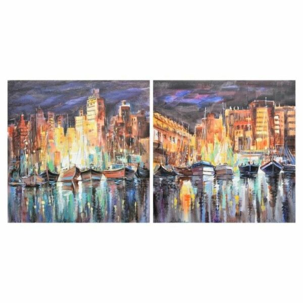 Πίνακας DKD Home Decor (80 x 3 x 80 cm) (2 pcs) - S3018298