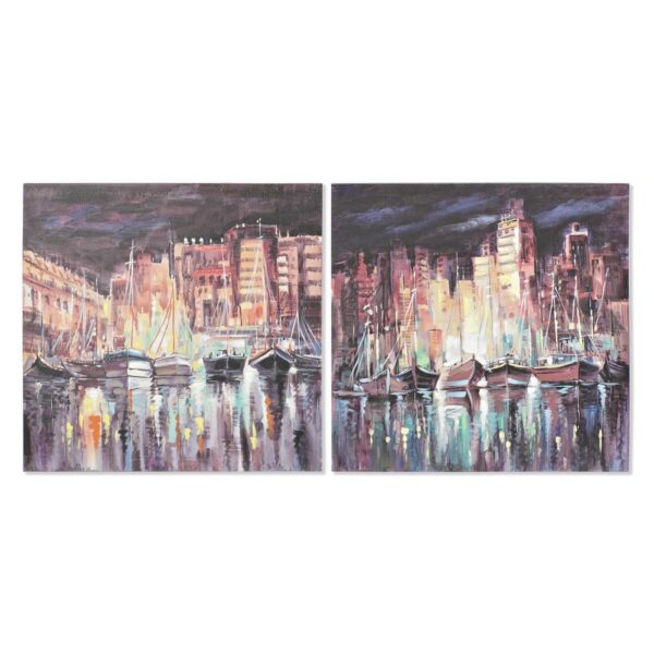 Πίνακας DKD Home Decor (80 x 3 x 80 cm) (2 pcs) - S3018298