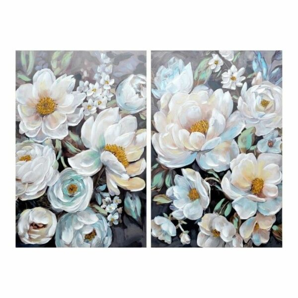 Πίνακας DKD Home Decor Blomster (80 x 3 x 120 cm) (2 pcs) - S3018319