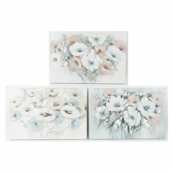 Πίνακας DKD Home Decor Blomster (120 x 3.5 x 80 cm) (3 pcs) - S3018376