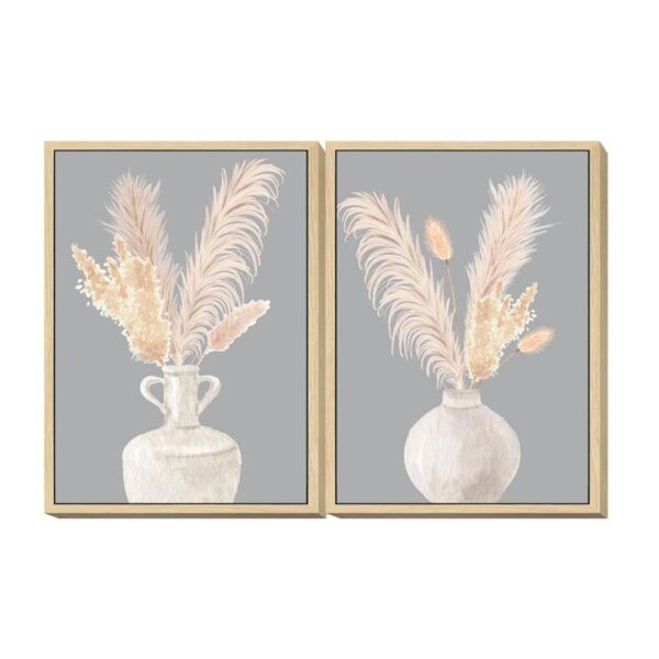 Πίνακας DKD Home Decor Βάζο (50 x 4 x 70 cm) (2 pcs) - S3018397