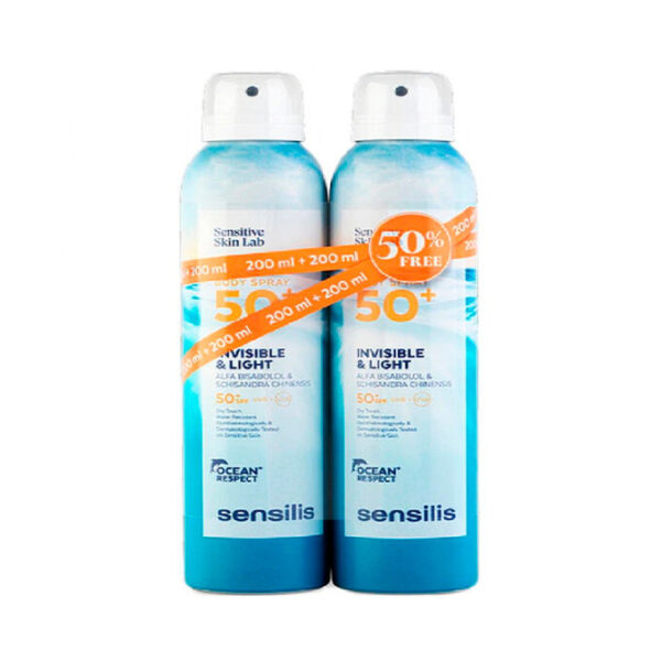 SENSILIS INVISIBLE & LIGHT body spray SPF50+ promo 2 x 200 ml - NVA9916109