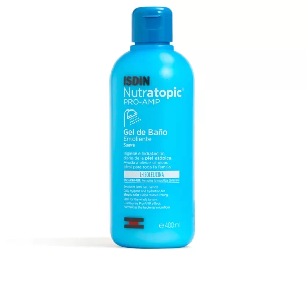 Isdin Nutratopic Pro-amp Emollient Bath Gel Atopic Skin Softening Shower Gel Atopic Skin 400ml - NVA0166561