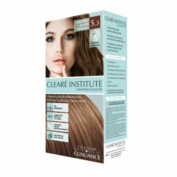 CLEARÉ INSTITUTE COLOUR CLINUANCE cabellos delicados #5.3-castaño claro dorado 1 u - NVA9031154