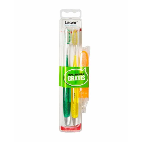 LACER Medium Technic Toothbrush 2 units - NVA0036476