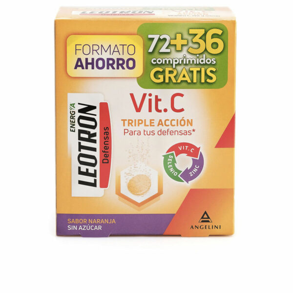 LEOTRON VITAMIN C triple action effervescent tablets 72 + 36 as a gift #Orange 54 u - NVA2123128