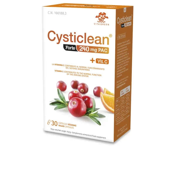 CYSTICLEAN CYSTICLEAN FORTE with PAC and Vit C and Cranberry capsules 30 u - NVA1120233