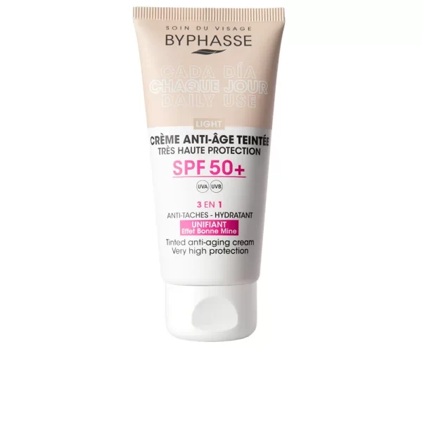 BYPHASSE Anti-aging FACIAL CREAM with color SPF50+ #light 50 ml - NVA7096206