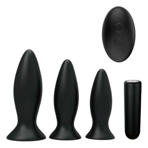 Συσκευή Δόνησης Blackdoor No. 11 Duo Plugs S Pleasures Μαύρο (3 pcs) - S4001926