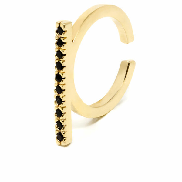 SHABAMA MANHATTAN BLACK ring #bright gold 1 u - NVA2000057