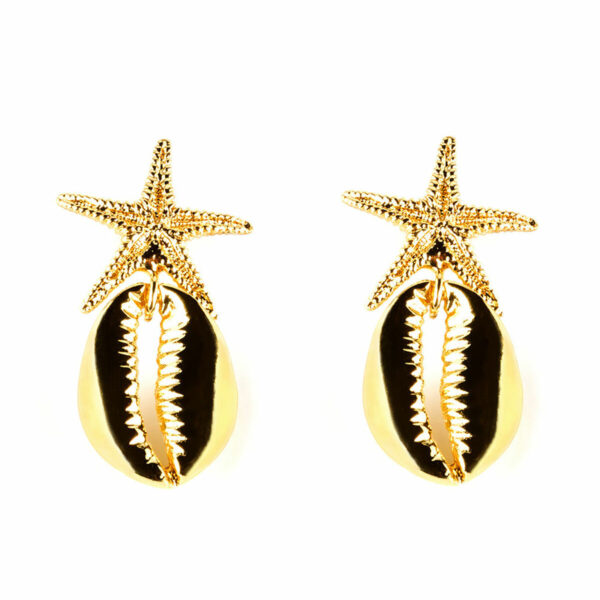 SHABAMA FORNELLS earrings #shiny gold 1 u - NVA2000491