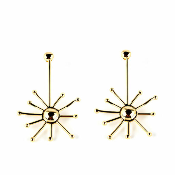 SHABAMA SUN earrings #shiny gold 1 u - NVA2000569