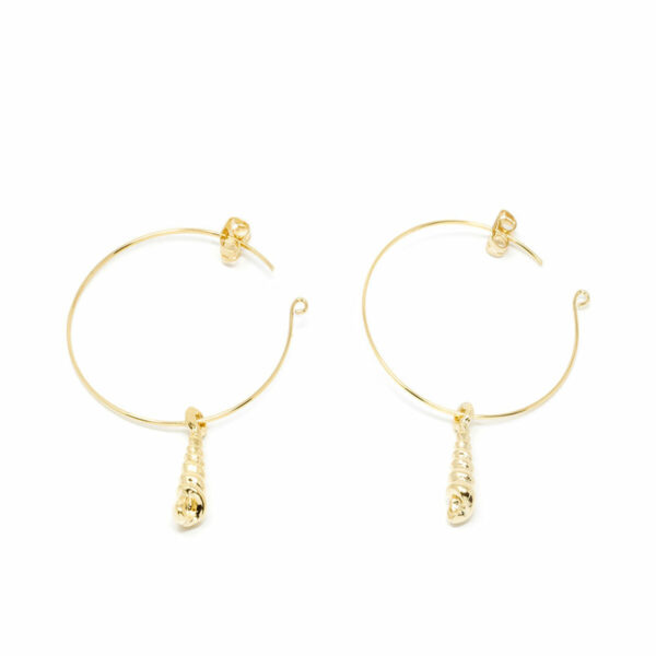 SHABAMA AGULLA earrings #gold glitter 1 u - NVA2000606