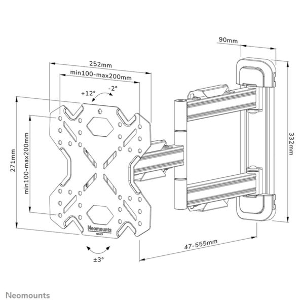 Βάση Τηλεόρασης Neomounts WL40S-850BL12 32-55" - S55143771