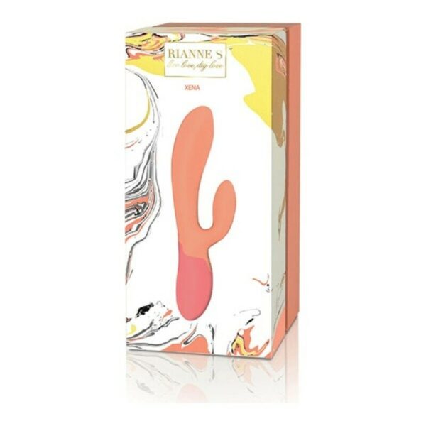 Συσκευή Δόνησης Dual Stimulation Vibe Rianne S Essentials Xena Rabbit Πορτοκαλί Κοράλι - S4002855