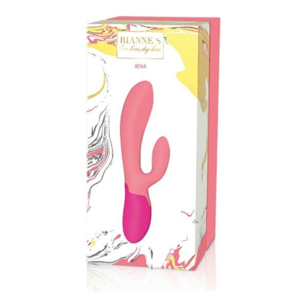 Συσκευή Δόνησης Dual Stimulation Vibe Rianne S Essentials Xena Rabbit Κοράλι Ροζ - S4002856