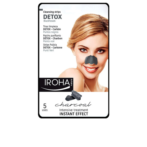 IROHA DETOX CHARCOAL BLACK nose strips 5 uds - NVA6431846