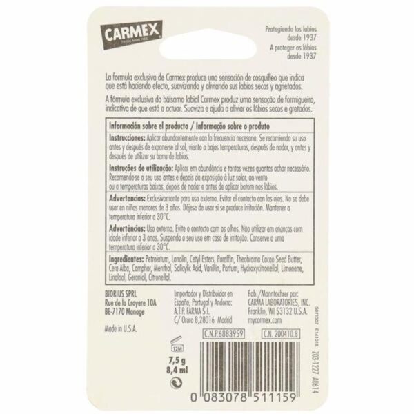 Ενυδατικό Βάλσαμο για τα Χείλη Carmex (7,5 g) - NVA8511159