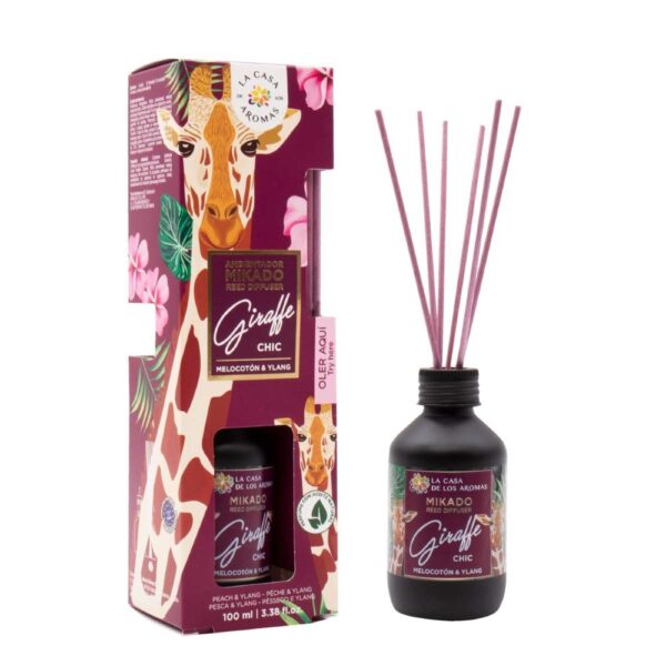 LA CASA DE LOS AROMAS AMBIENTADOR mikado Giraffe Chic #melocotón & ylang 100 ml - NVA0049690