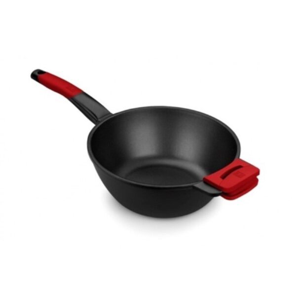 Τηγάνι Wok BRA PREMIERE Κόκκινο/Μαύρο (Ø 28 cm) - S0427421